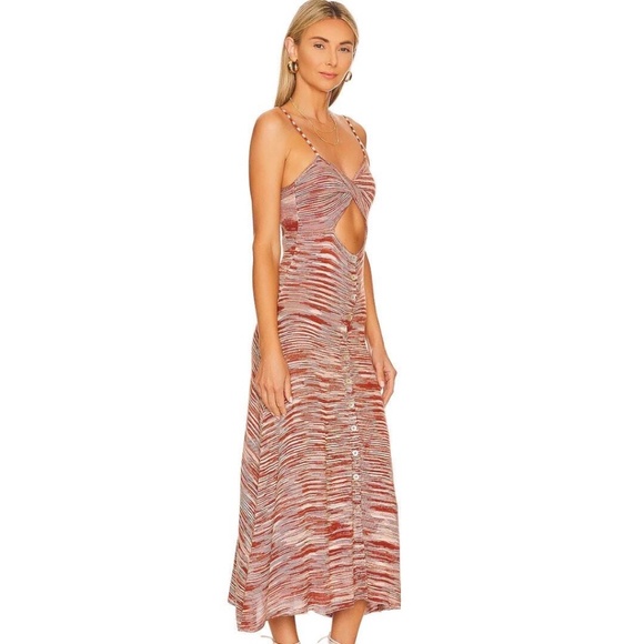 NWT FOR LOVE & LEMONS Isabella Midi Dress - Size XS - Picture 2 of 3